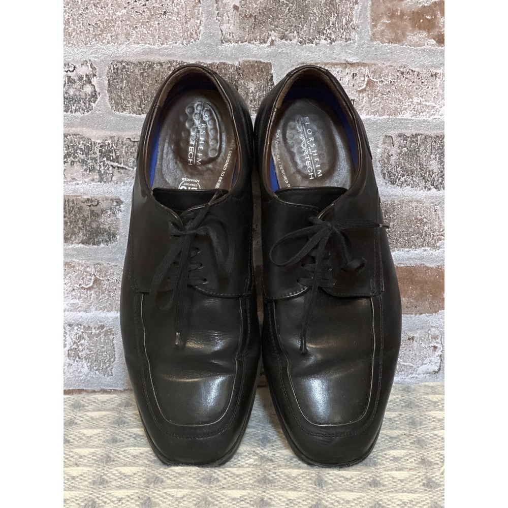 Florsheim Mens Oxford Dress Shoes Comfortech Leather Wide Width Black 9 3E‎